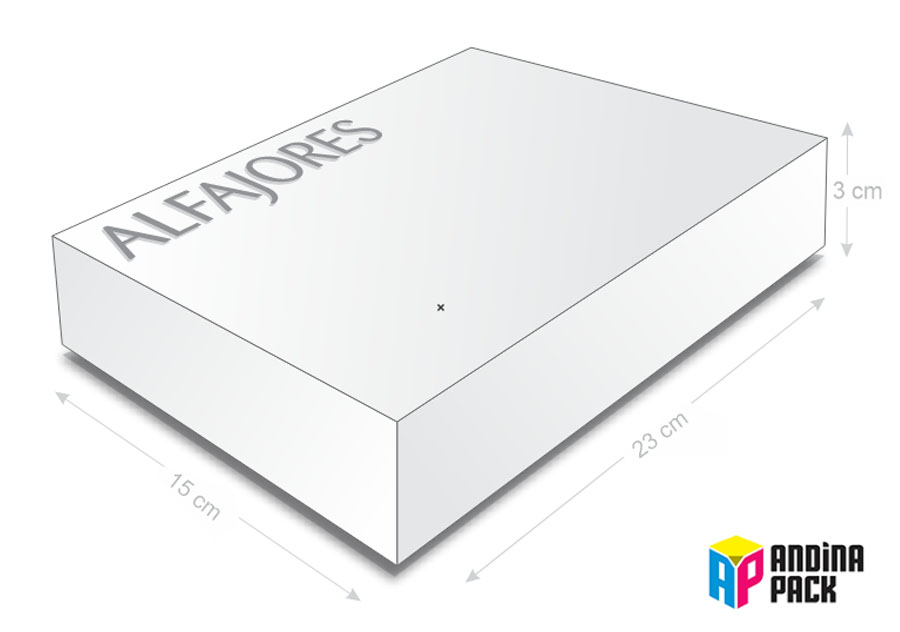 Troquel caja alfajor 6 unidades